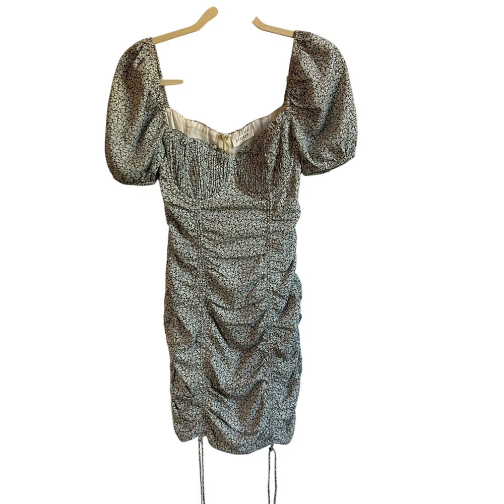 Storia floral ruched dress